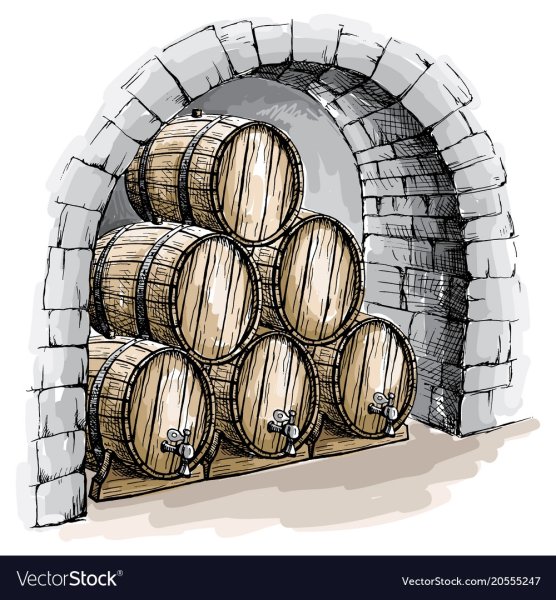 Погреб для вина рисованный