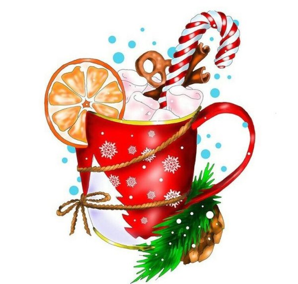 Акварельные новогодние открытки