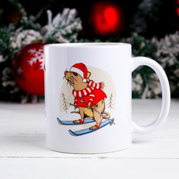 Кружка с символика новый год