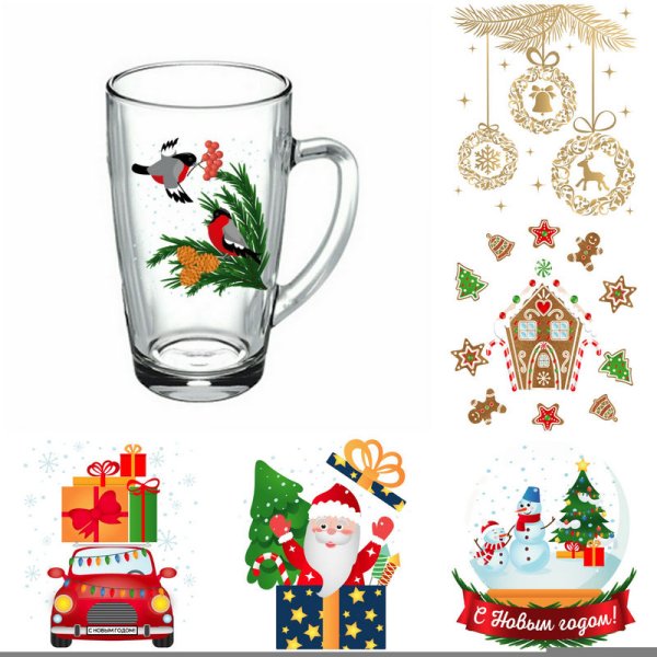Декоративные новогодние кружки