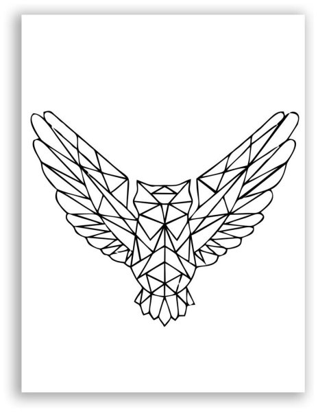 Сова в геометрическом стиле