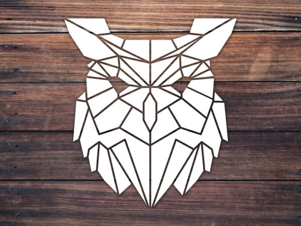 Сова из геометрических фигур