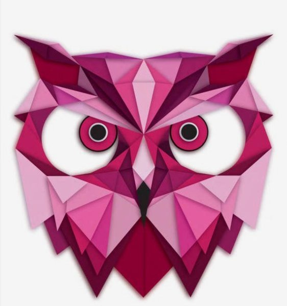 Сова геометрическими фигурами