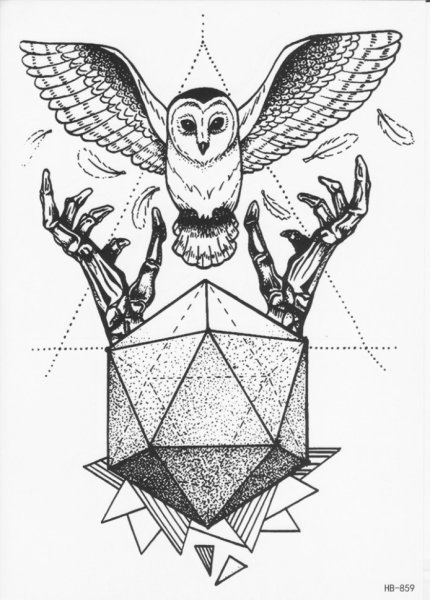 Сова эскиз