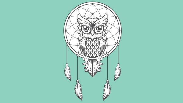 Тату Сова геометрия