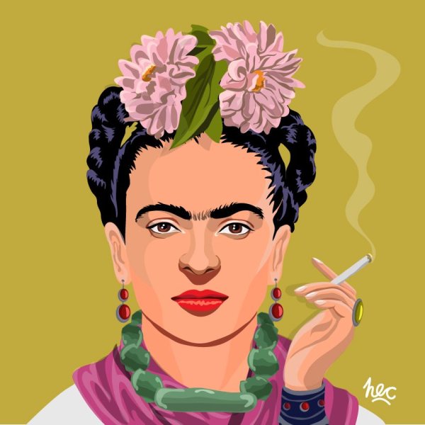 Фрида Кало портрет поп арт