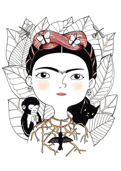 Фрида Кало рисунок