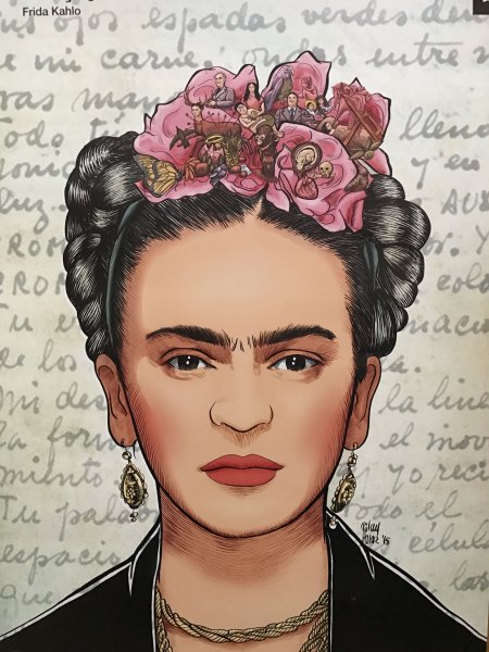 Фрида Кало одной линией