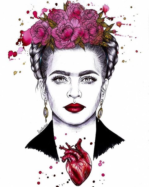 Фрида Кало арт портрет