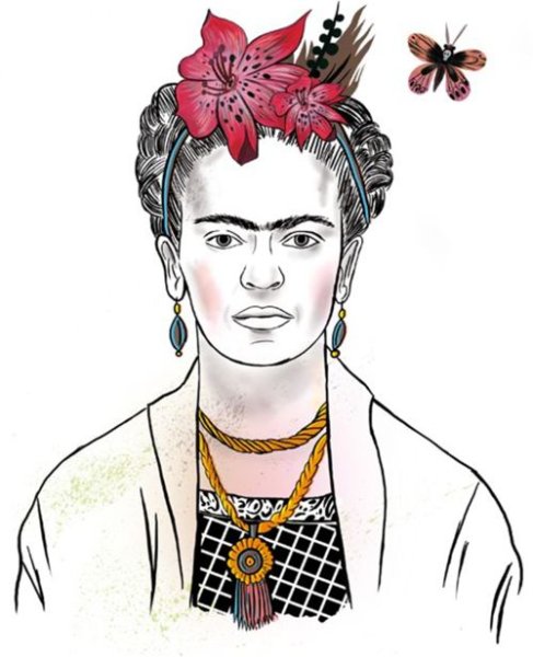 Фрида Кало рисунок