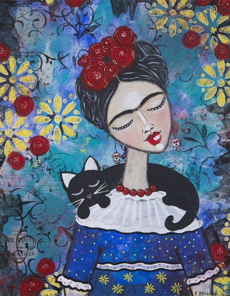 Фрида Кало раскраска