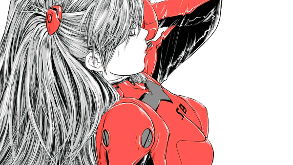 Аниме чб Евангелион