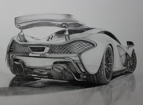 MCLAREN p1 рисунок
