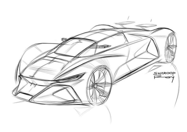 Спорткар для рисования