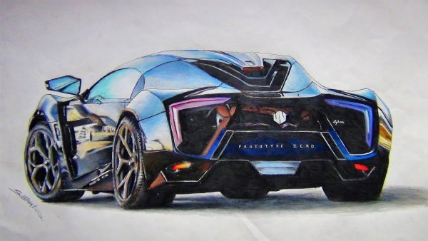 Спорткар рисунок