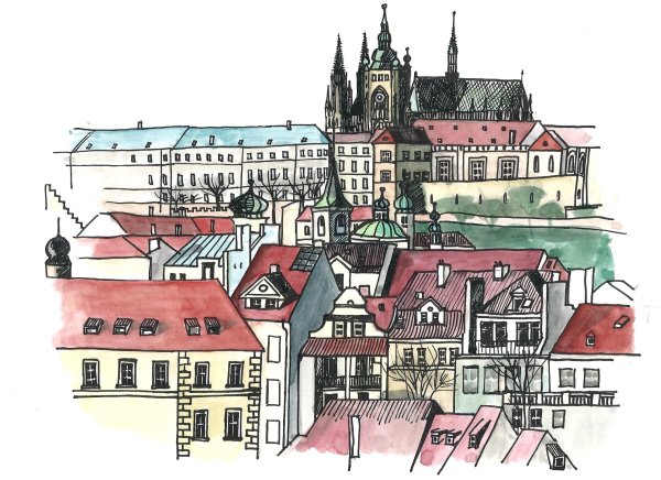 Чехия иллюстрация