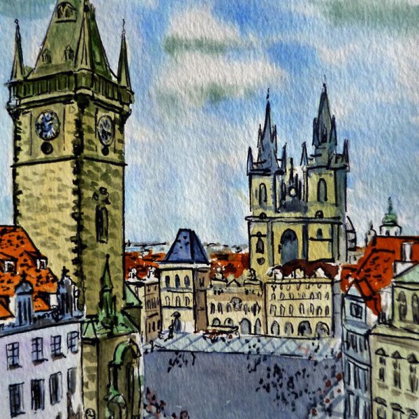 Городской пейзаж Прага