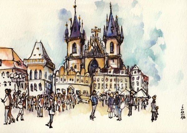 Чехия рисунок