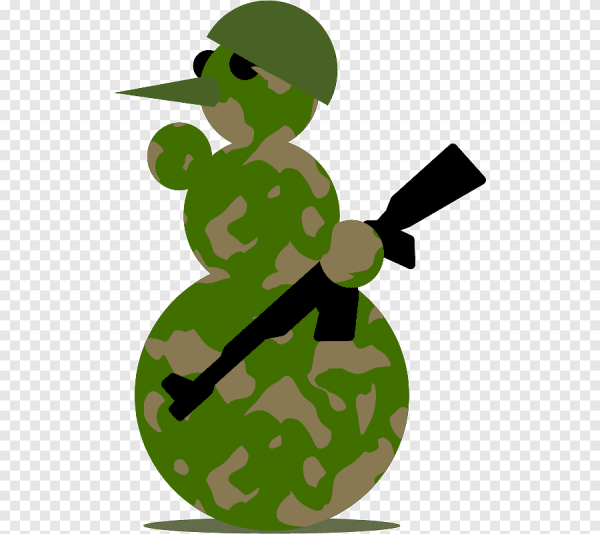 Снеговики в военнйформе