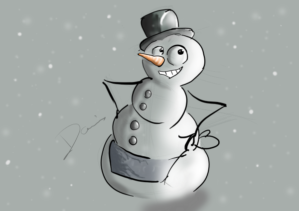 Грустный Снеговик