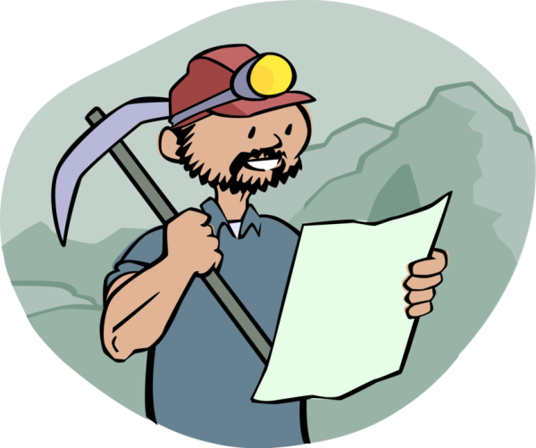 Турист с рюкзаком карикатура