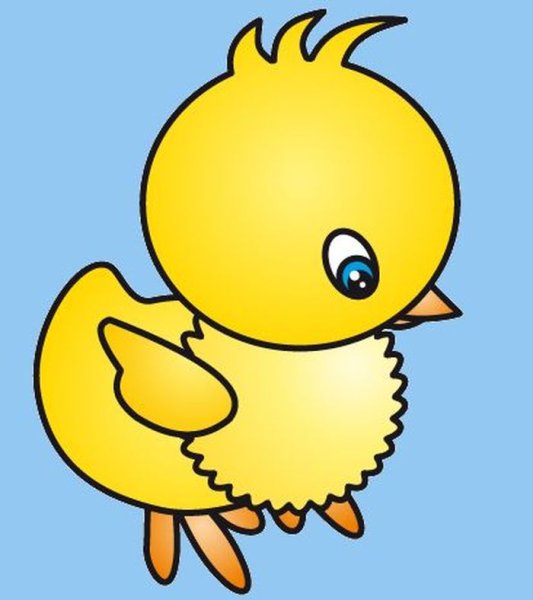 Рисование для детей цыпленок