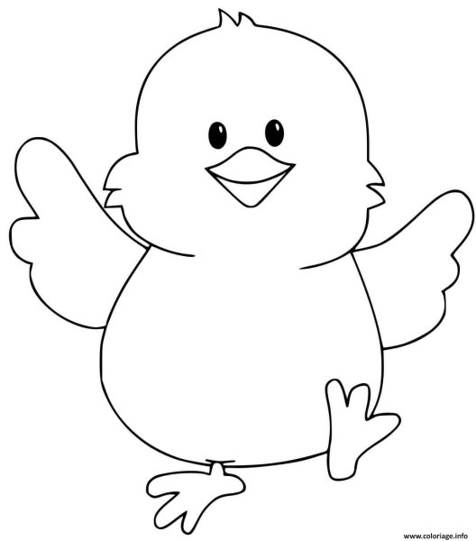 Цыплята мультяшные