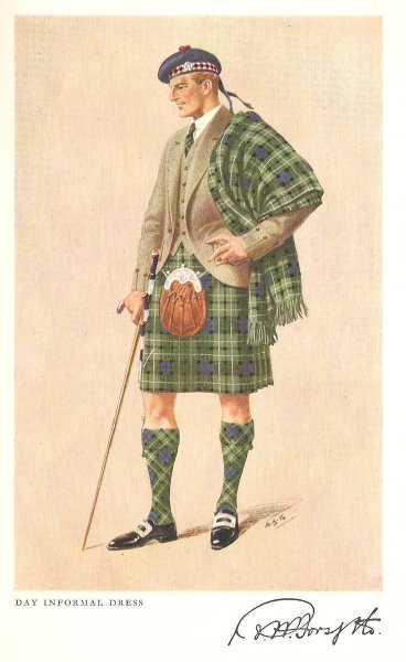 Килт шотландский иллюстрация