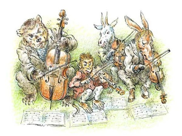 Иллюстрация к басне Крылова квартет