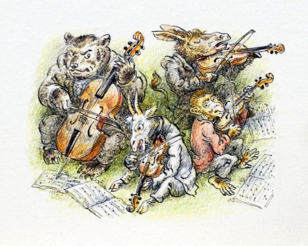 Крылов музыканты басня