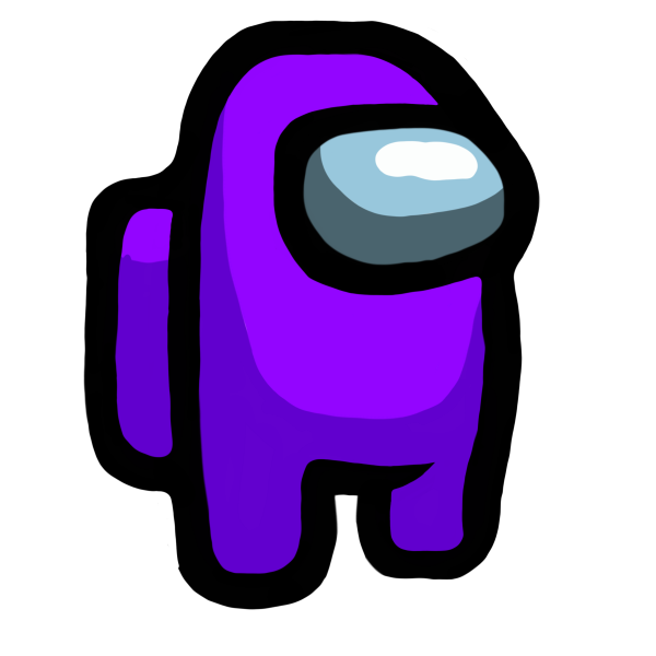 Амонг АС фиолетовый персонаж