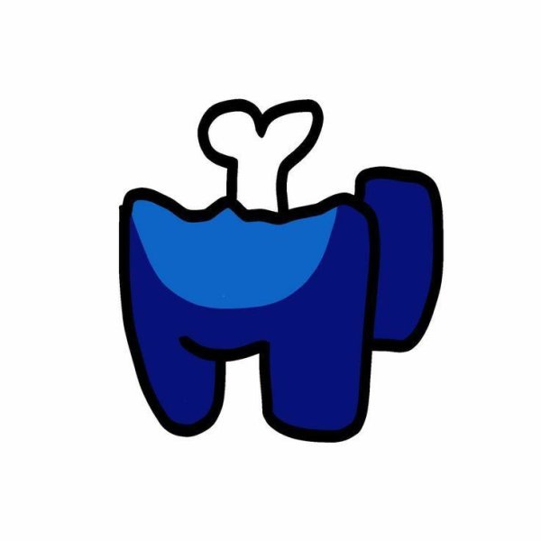 Among us синий персонаж