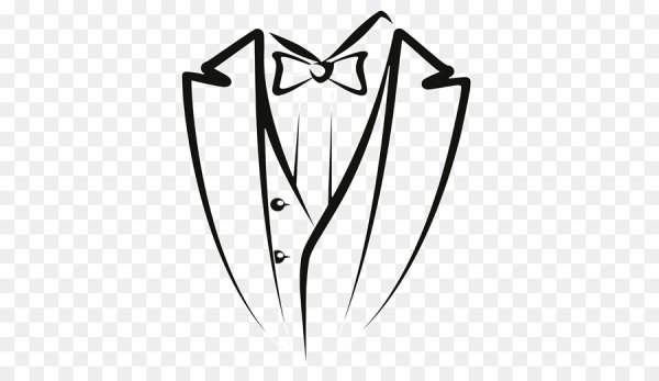 Смокинг рисованный