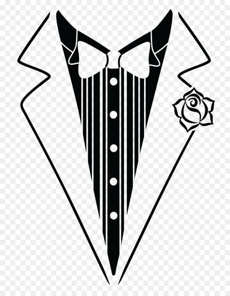 Трафарет пиджак с галстуком