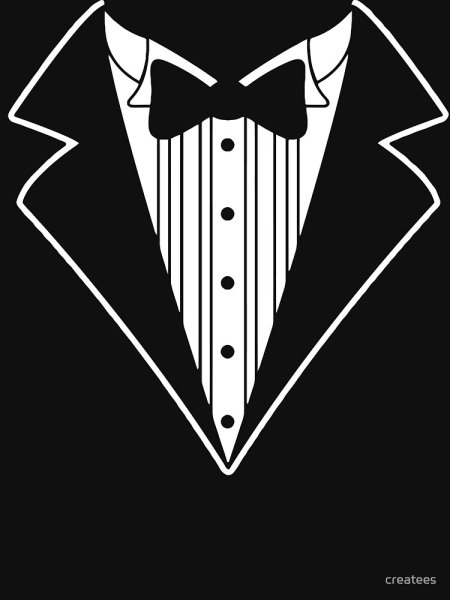 Галстук бабочка пиджак вектор