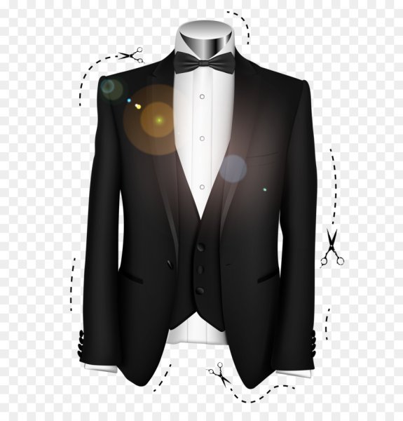 Смокинг нарисованный