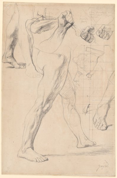 Энгр Наброски скульптур