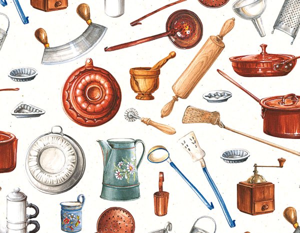 Старинная посуда и кухонные предметы