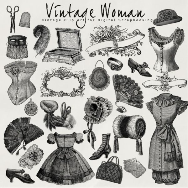 Винтажные Стикеры для печати