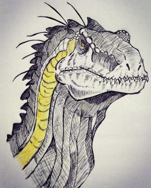 Динозавр скетч