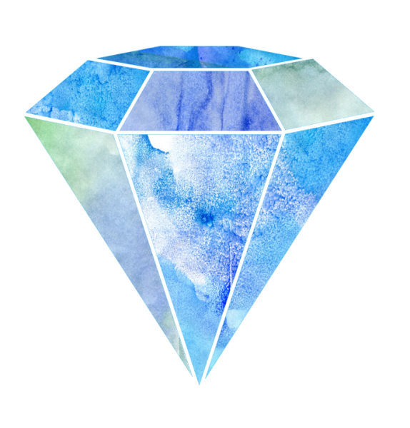 Бриллиант акварелью