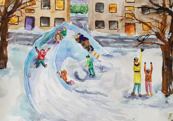 Сюжетная композиция зима