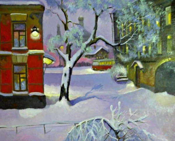 Художник Александр Щепалин зима