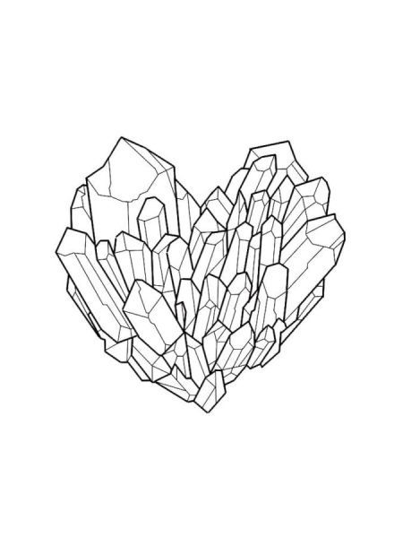 Раскраска минералы