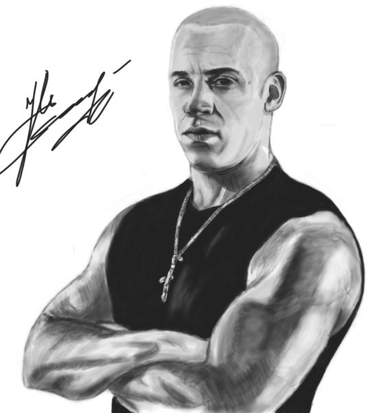 Доминик Торетто рисунок