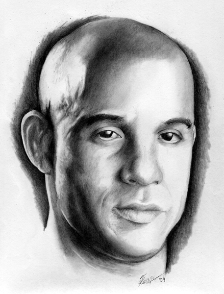 Бритоголовый портрет вин дизель