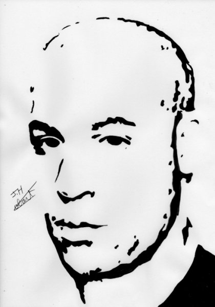 Вин дизель портрет арт