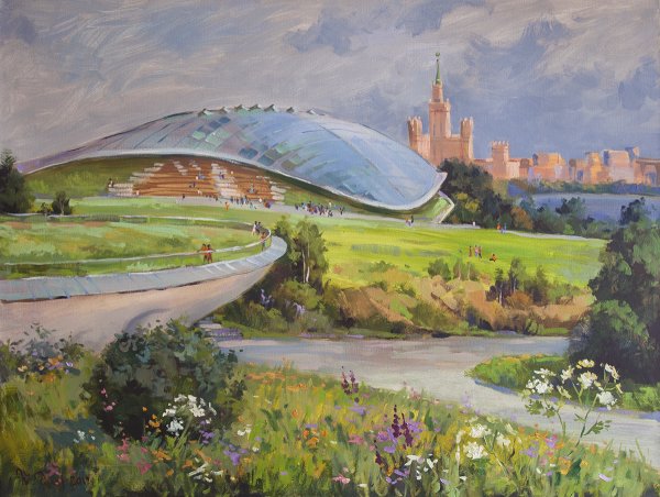 Парк Зарядье живопись