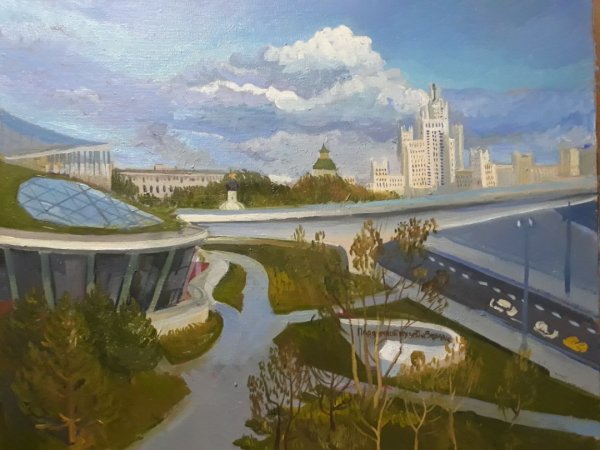 Парк Зарядье живопись