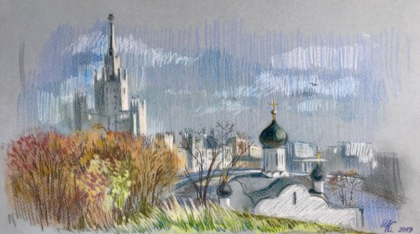 Парк Зарядье живопись